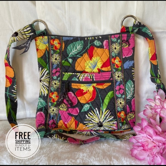 Vera Bradley Handbags - Vera Bradley Bright Floral Crossbody Purse/Bag